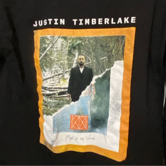 Justin Timberlake Concert Tour Merch Long Sleeve Black Women’s M T-Shirt 2019 - Picture 4 of 5